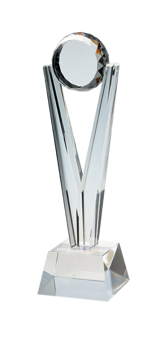 Glass golf trophy G108