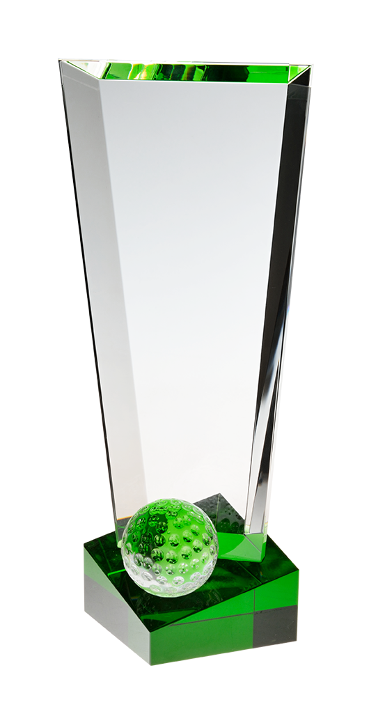 Skleněná trofej golf S1610