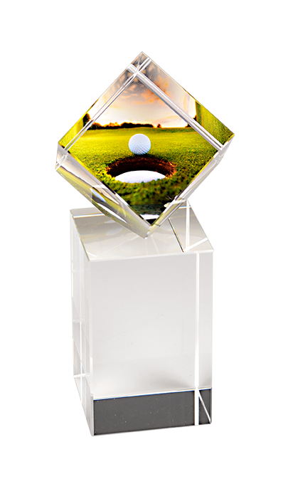 Skleněná trofej fotbal G1920