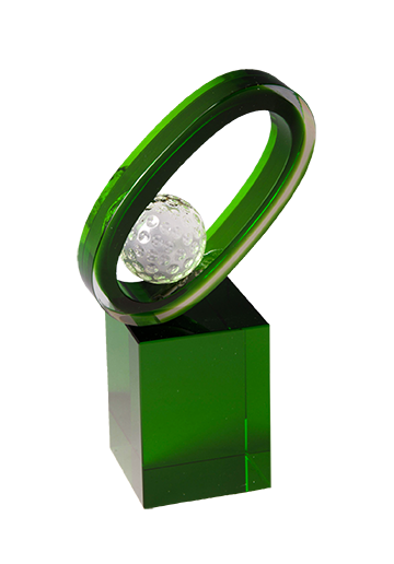 Skleněná trofej golf S2019