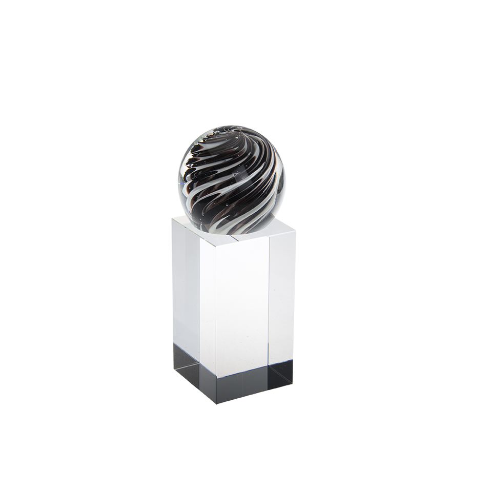 Skleněná trofej golf S2106