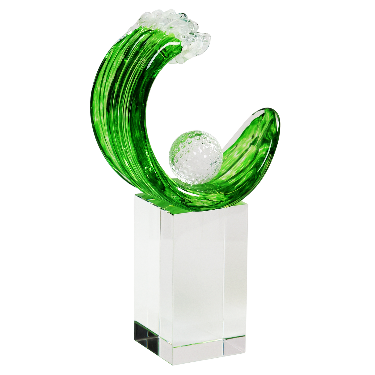 Skleněná trofej golf G2514