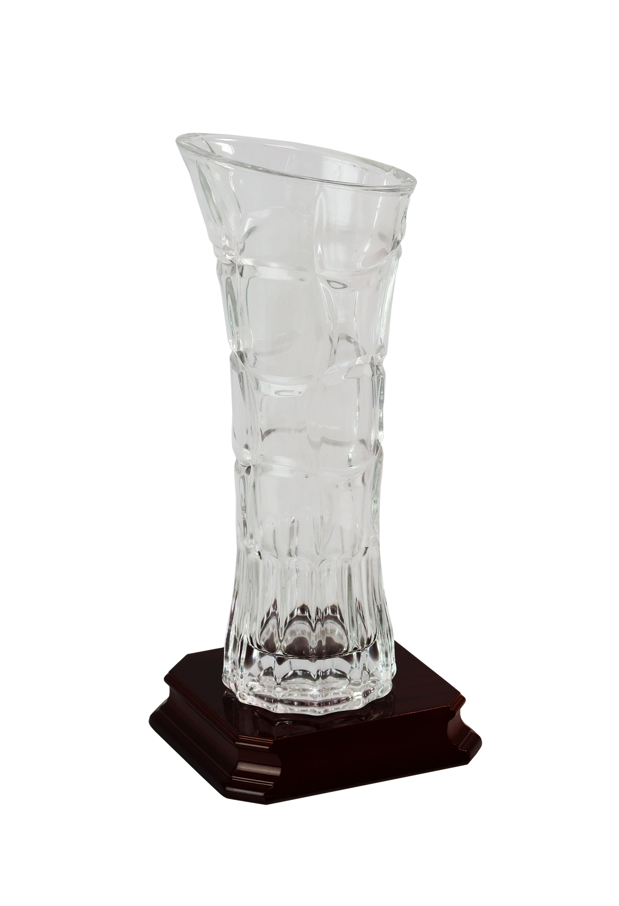 Skleněná trofej váza S2626