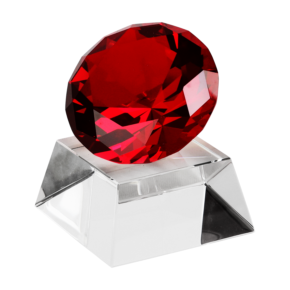 Skleněná trofej univerzal D01 Red