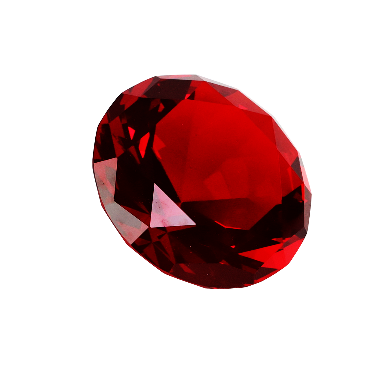 Skleněná trofej univerzal Diamant červený