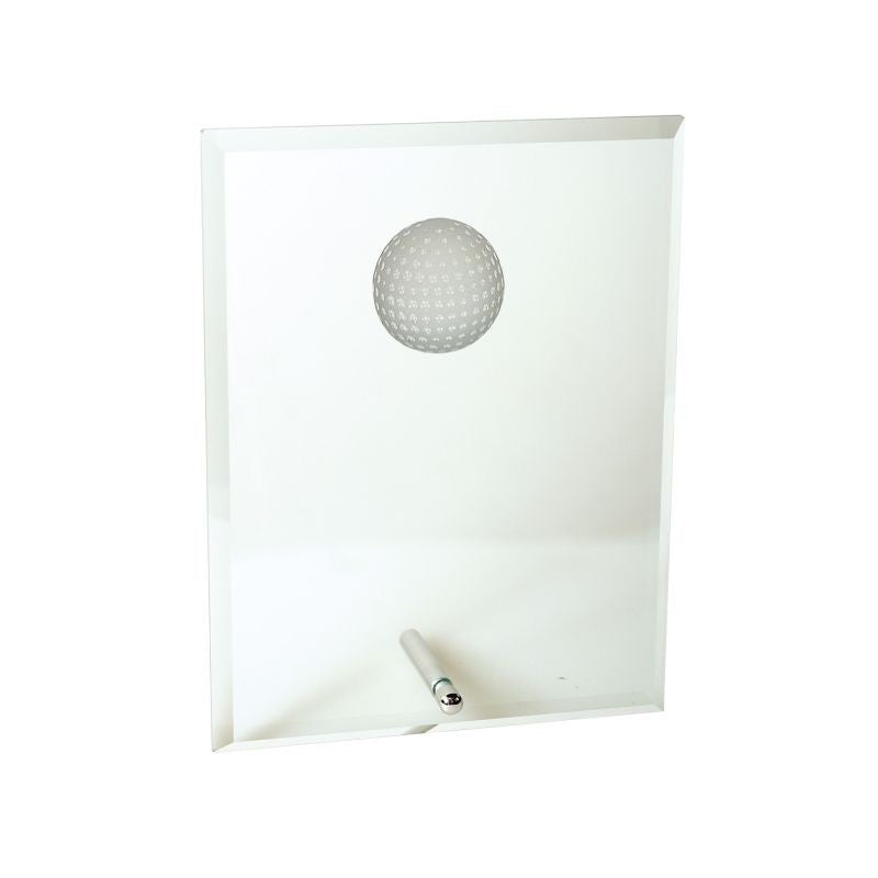 Glass golf trophy G230