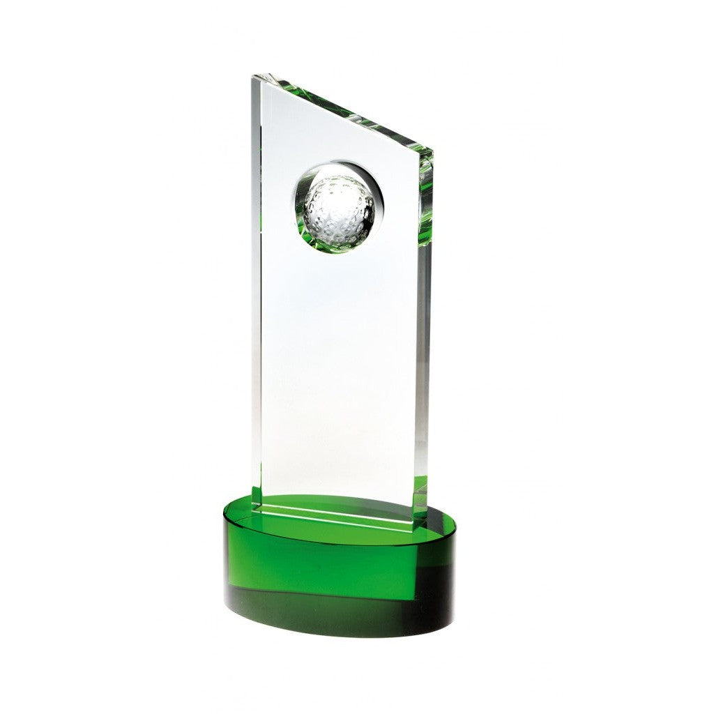 Glass golf trophy S1609