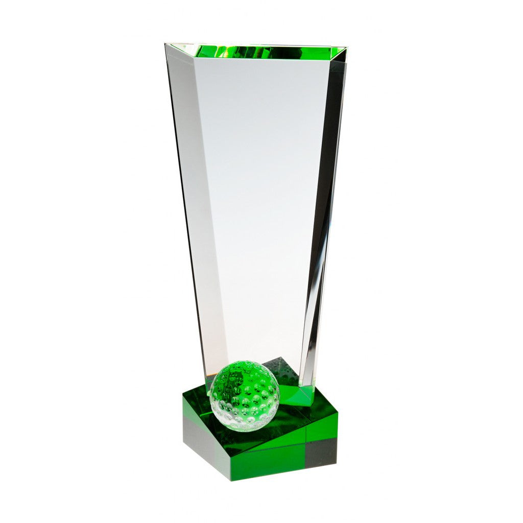 Glass golf trophy S1610