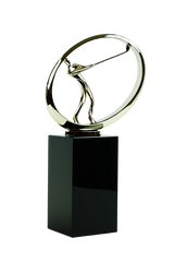 Glass golf trophy G205