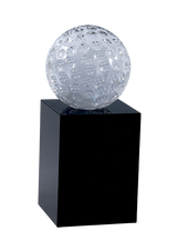 Glass golf trophy G1623
