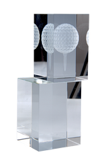 Skleněná trofej golf G203