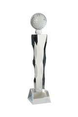 Skleněná trofej golf G113