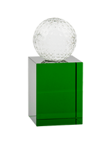 Glass golf trophy G1553