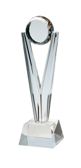 Glass golf trophy G108