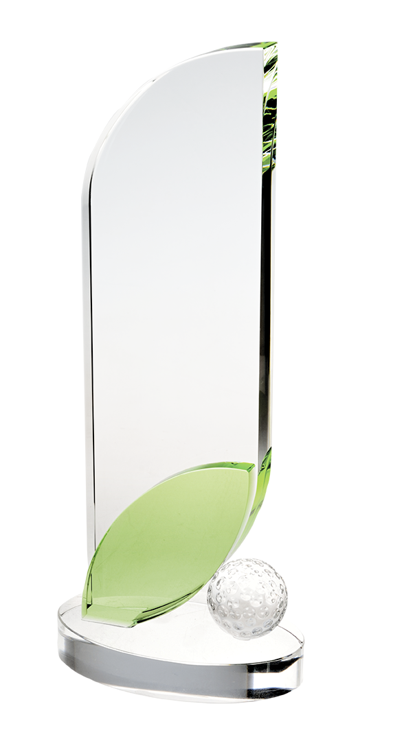 Glass golf trophy S1608