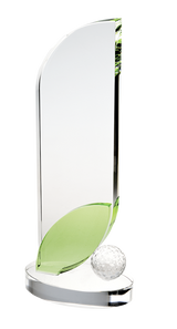 Glass golf trophy S1608