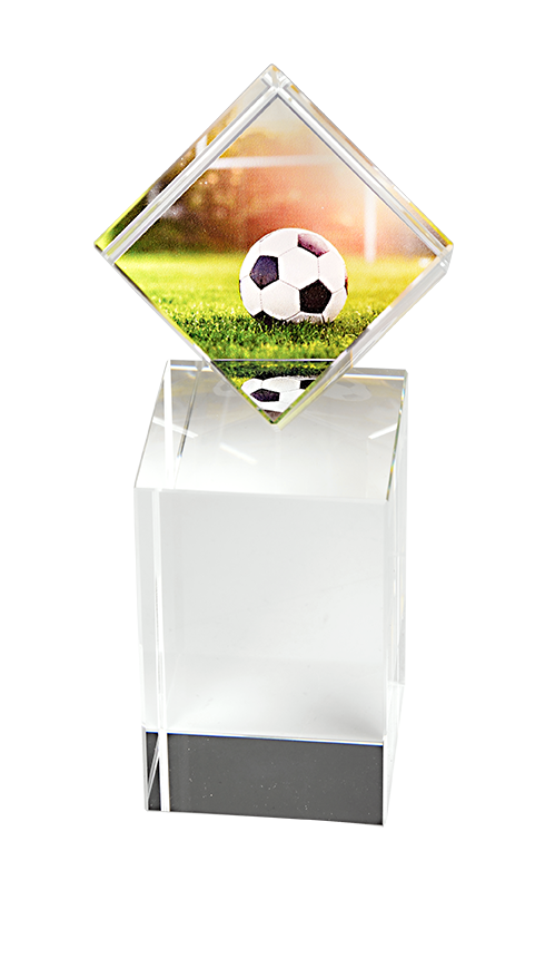 Skleněná trofej fotbal FT1920
