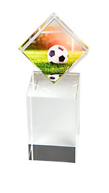 Skleněná trofej fotbal FT1920