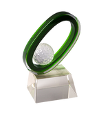 Glass golf trophy S2107