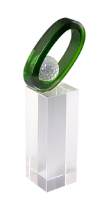 Skleněná trofej golf S2034