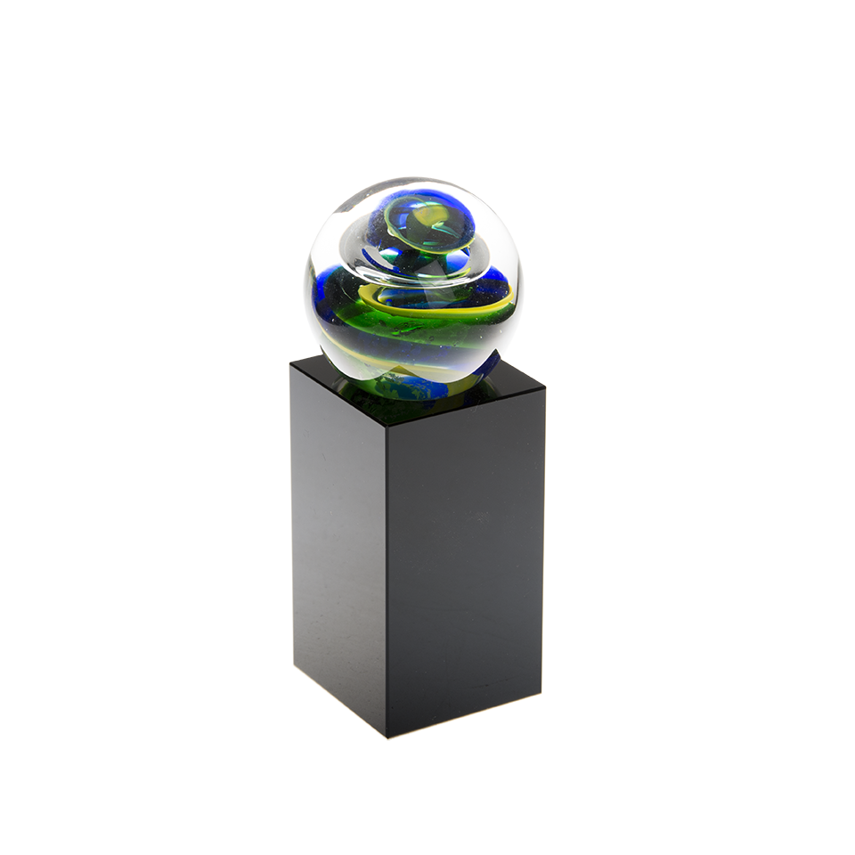 Glass golf trophy S2109