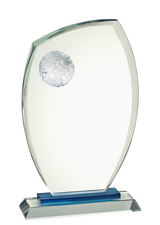 Glass golf trophy G1810