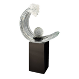 Glass golf trophy G2513