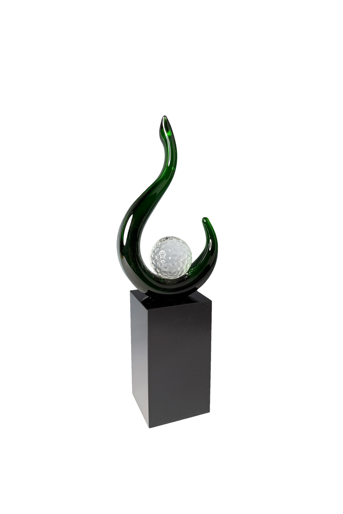 Glass golf trophy G2515