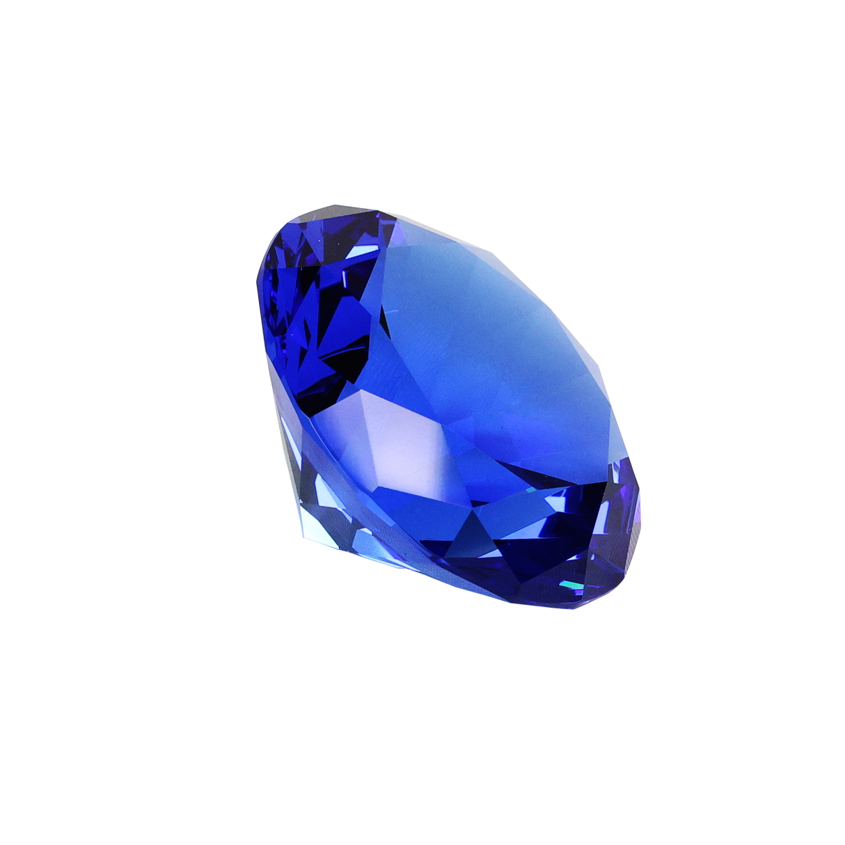 Skleněná trofej univerzal Diamant modrý