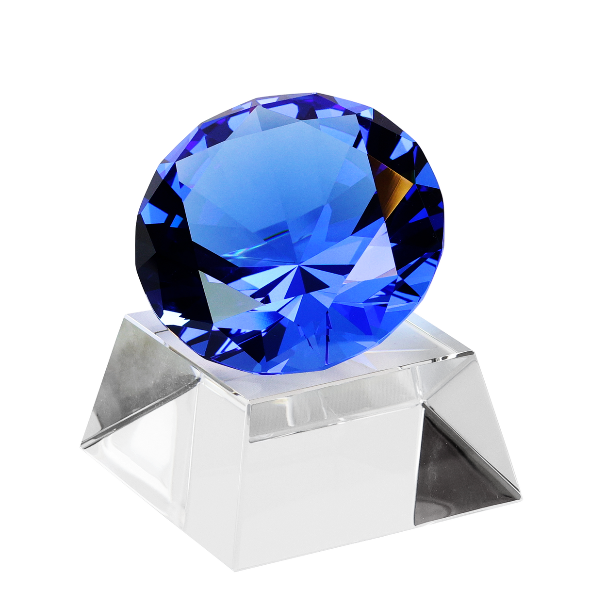 Skleněná trofej univerzal D01 Blue