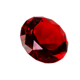 Skleněná trofej univerzal Diamant červený