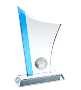 Skleněná trofej golf G1806