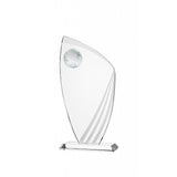 Glass golf trophy G1802