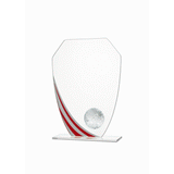 Glass golf trophy G1803