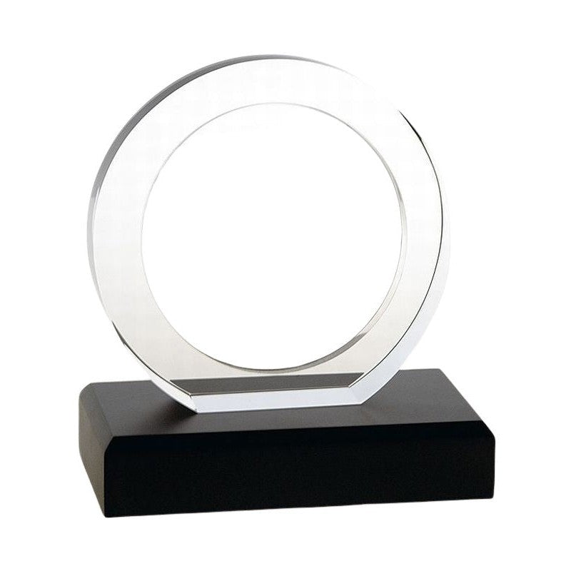 Glass golf trophy G022