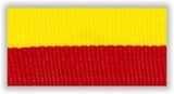 Medal ribbon yellow-red