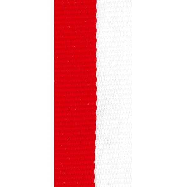 Red and white medal ribbon