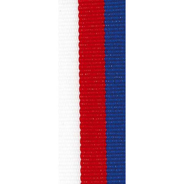 Medal ribbon white-red-blue